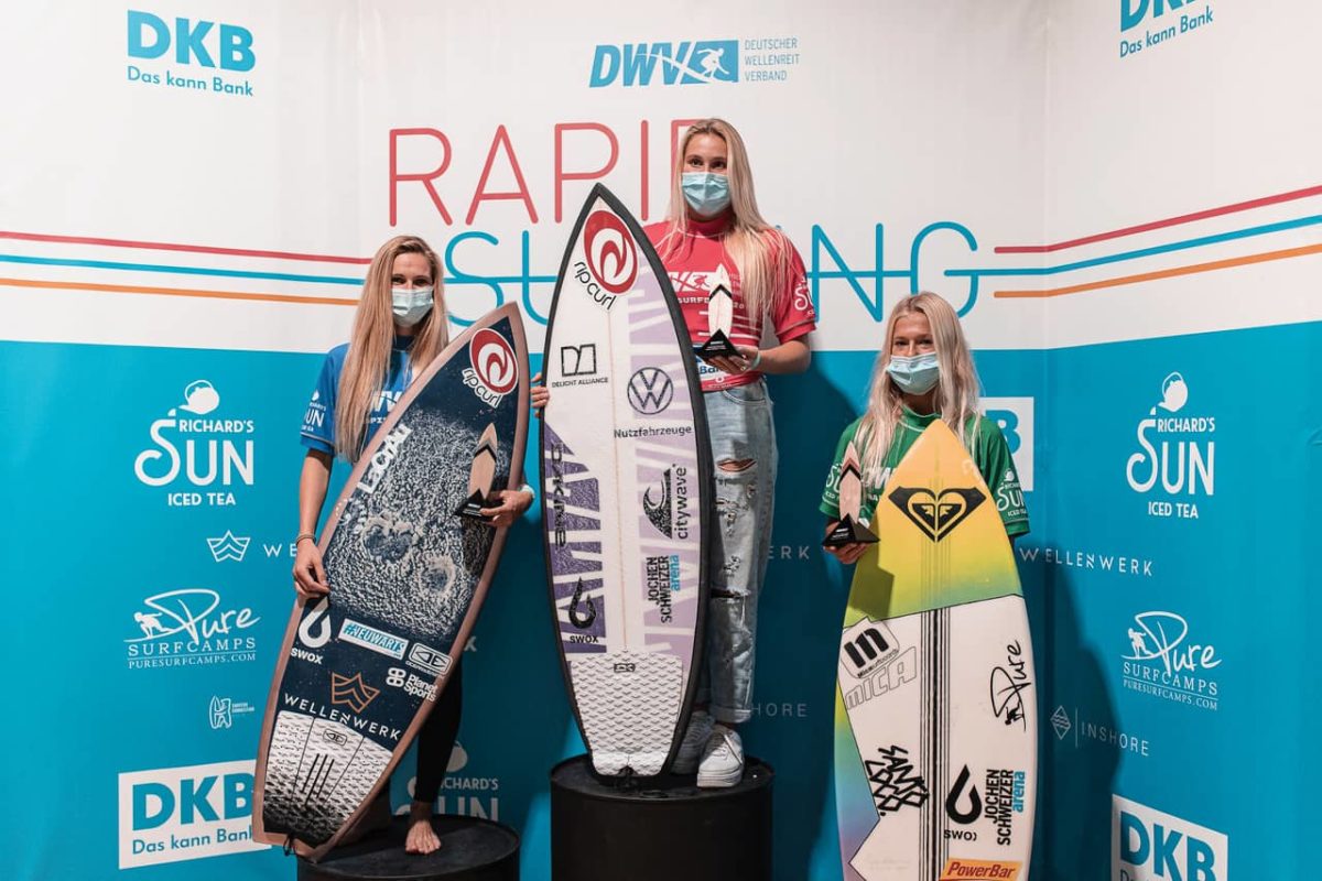 Rapid Surf DM Podium Frauen Contest SWOX Athletinnen